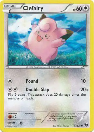 Pokemon Trading Card Game Black White Plasma Storm Single Card Reverse Holo  Clefairy 97 Lightly Played - ToyWiz