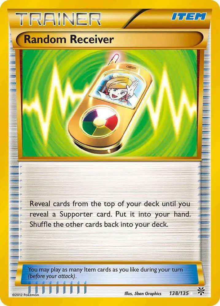 Pokemon Trading Card Game Black & White Plasma Storm Secret Rare Random Receiver #138 [[Lightly Played]]