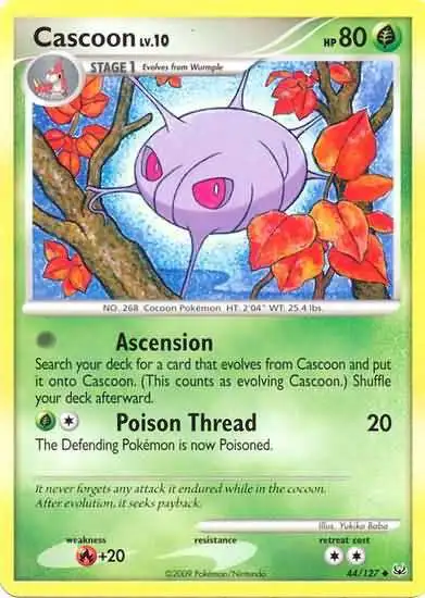 Pokemon Platinum Uncommon Cascoon #44