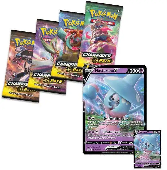 Pokémon TCG Champions Path Hatterene V Collection Booster ️ for sale online 