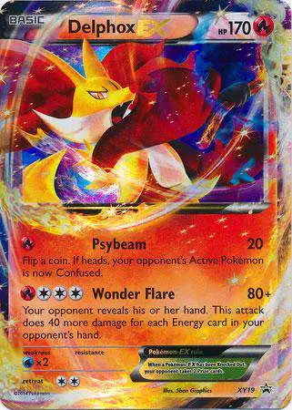 Pokemon X & Y Promo Ultra Rare Delphox EX XY19 [Lightly Played]