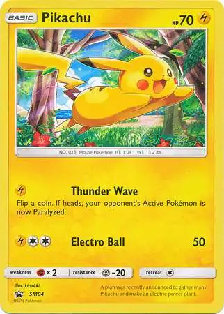 Pokemon Sun & Moon Promo Rare Pikachu SM04