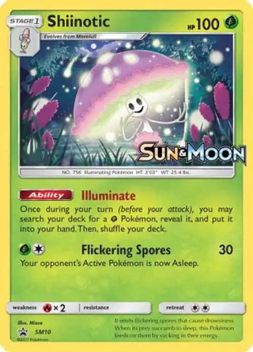 Pokemon Sun & Moon Promo Ultra Rare Shiinotic SM10 [Pre-Release]