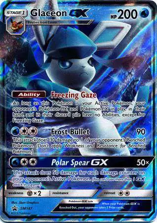 Pokemon Sun & Moon Promo Ultra Rare Glaceon GX SM147