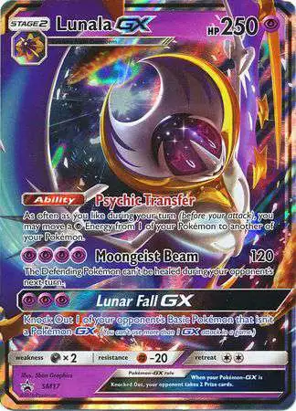 Pokemon Sun & Moon Promo Ultra Rare Lunala GX SM17 [Lightly Played]