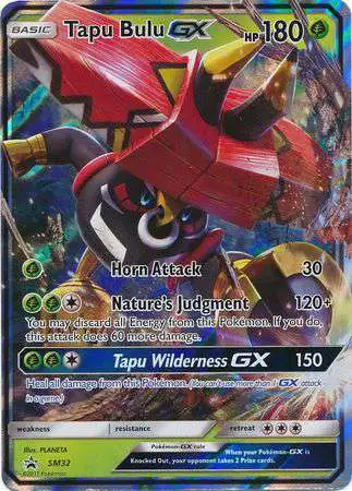 Pokemon Sun & Moon Promo Ultra Rare Tapu Bulu GX SM32