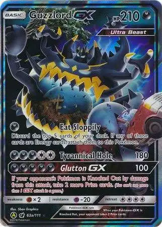 Pokemon Sun & Moon Promo Ultra Rare Guzzlord GX 63a [Alternate] [Lightly Played]