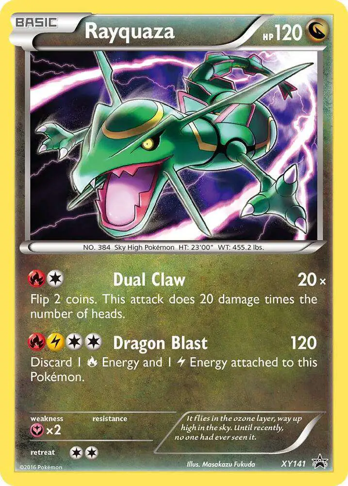 Pokemon X & Y Promo Promo Rayquaza XY141 [Holo] [Lightly Played]