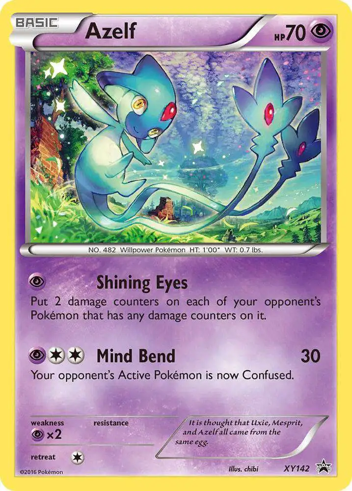 Pokemon X & Y Promo Promo Azelf XY142 [Holo] [Lightly Played]