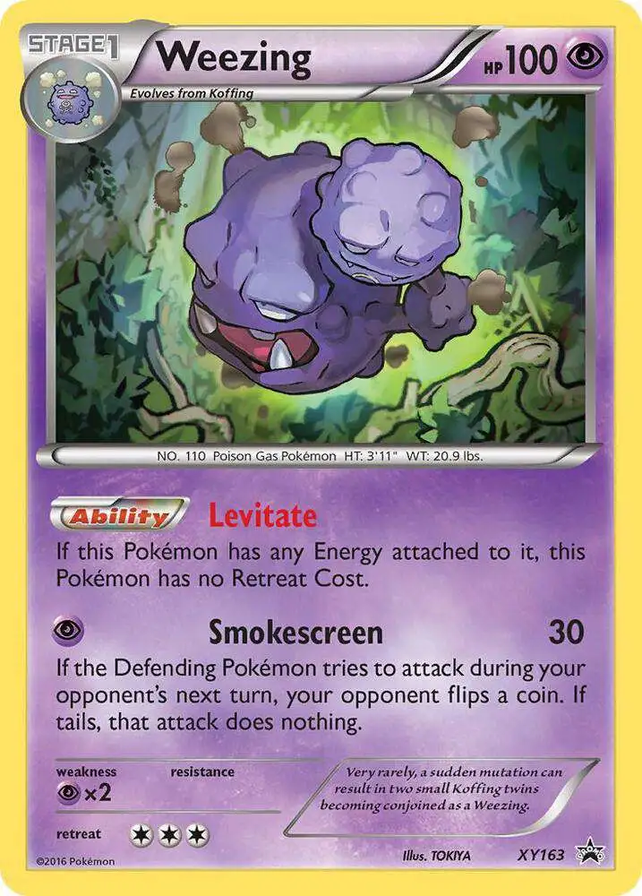 Pokemon X & Y Promo Promo Weezing XY163 [Holo] [Lightly Played]