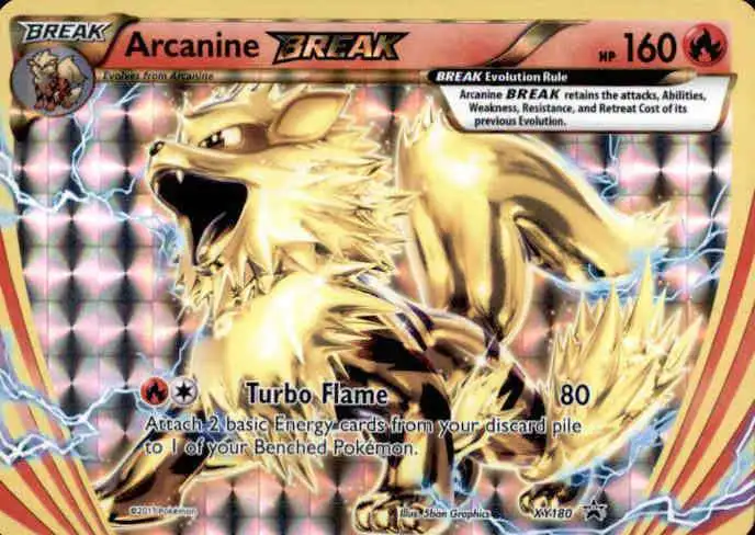 Pokemon X & Y Promo Rare Holo BREAK Arcanine BREAK XY180 [Lightly Played]