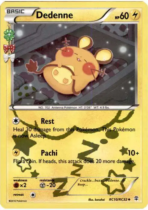 Pokemon X & Y Generations Radiant Collection Uncommon Dedenne RC10 [Lightly Played]