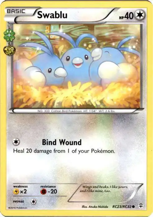 Pokemon X & Y Generations Radiant Collection Common Swablu RC23