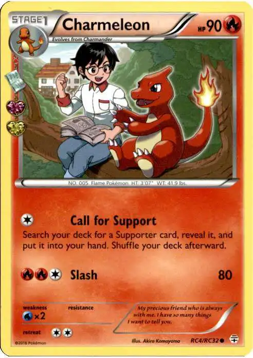 Pokemon X & Y Generations Radiant Collection Common Charmeleon RC4 [Lightly Played] [LP]