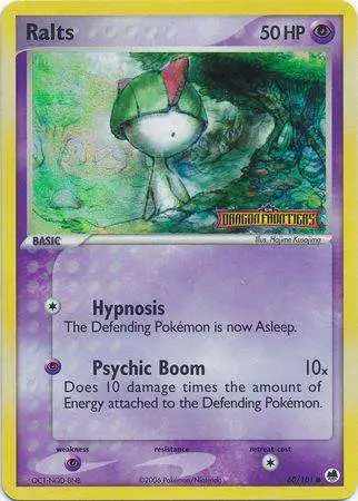 Pokemon EX Dragon Frontiers Common Ralts Stamp #60