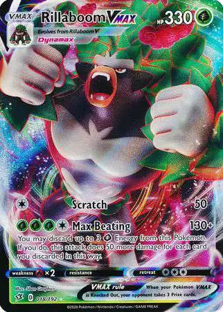 Pokemon Trading Card Game Sword & Shield Rebel Clash Ultra Rare Rillaboom VMAX #18