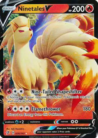 Pokemon Trading Card Game Sword & Shield Rebel Clash Ultra Rare Ninetales V #26