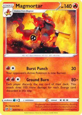 Pokemon Trading Card Game Sword & Shield Rebel Clash Rare Magmortar #30