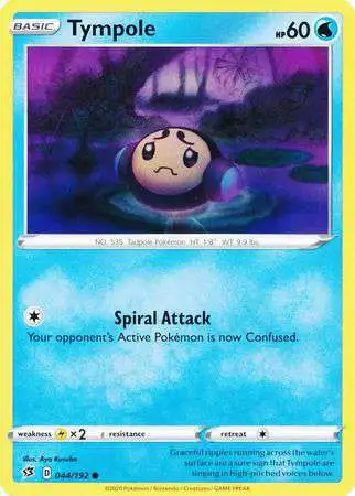 Pokemon Trading Card Game Sword & Shield Rebel Clash Common Tympole #44
