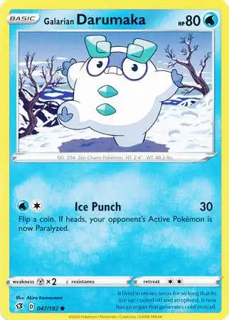 Pokemon Trading Card Game Sword & Shield Rebel Clash Common Galarian Darumaka #47