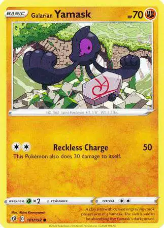 Pokemon Trading Card Game Sword & Shield Rebel Clash Common Galarian Yamask #101