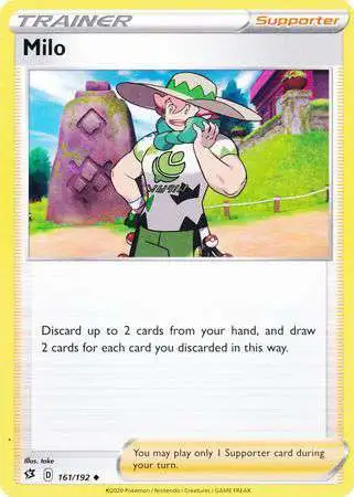 Pokemon Trading Card Game Sword & Shield Rebel Clash Uncommon Milo #161