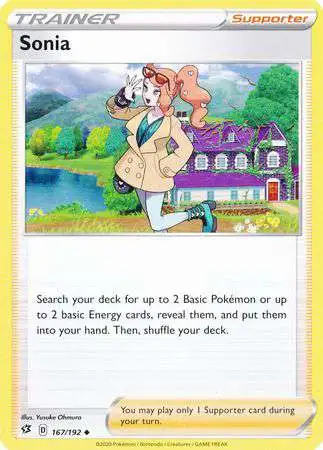 Pokemon Trading Card Game Sword & Shield Rebel Clash Uncommon Sonia #167