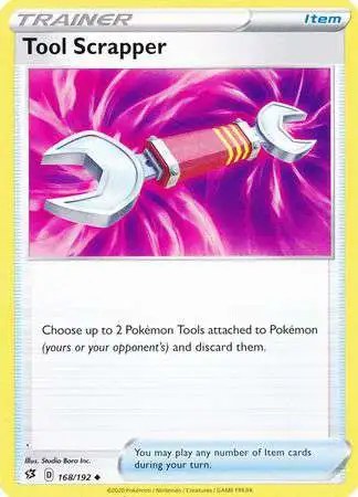 Pokemon Trading Card Game Sword & Shield Rebel Clash Uncommon Tool Scrapper #168
