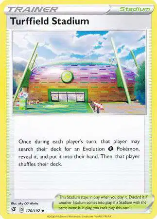 Pokemon Trading Card Game Sword & Shield Rebel Clash Uncommon Turffield Stadium #170