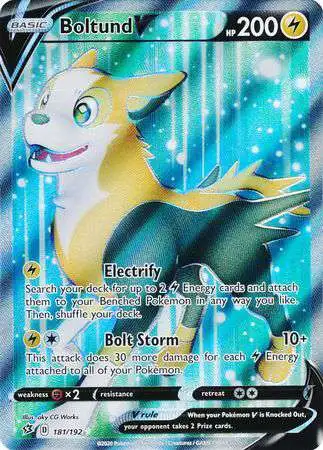 boltund v pokemon card - SWSH085 Shiny Full Art Ultra Rare Promo When your Pokmon V is Knocked Out Pokemon Trading Card Game Sword