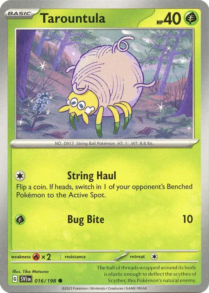 Pokemon Scarlet & Violet Base Set Common Tarountula #16