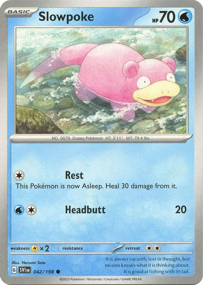 Pokemon Scarlet & Violet Base Set Common Slowpoke #42