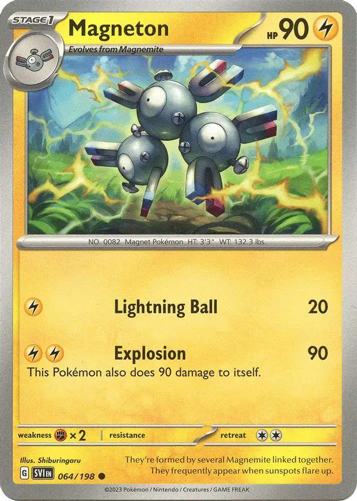 Pokemon Scarlet & Violet Base Set Common Magneton #64