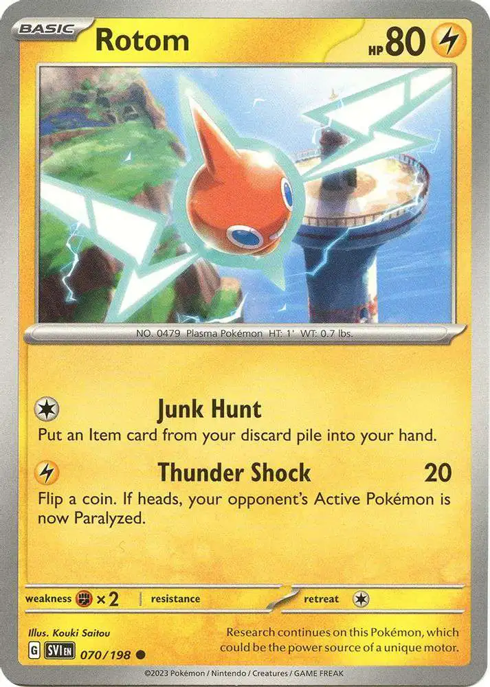 Pokemon Scarlet & Violet Base Set Common Rotom #70