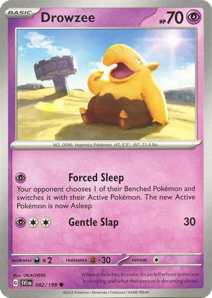 Pokemon Scarlet & Violet Base Set Common Drowzee #82