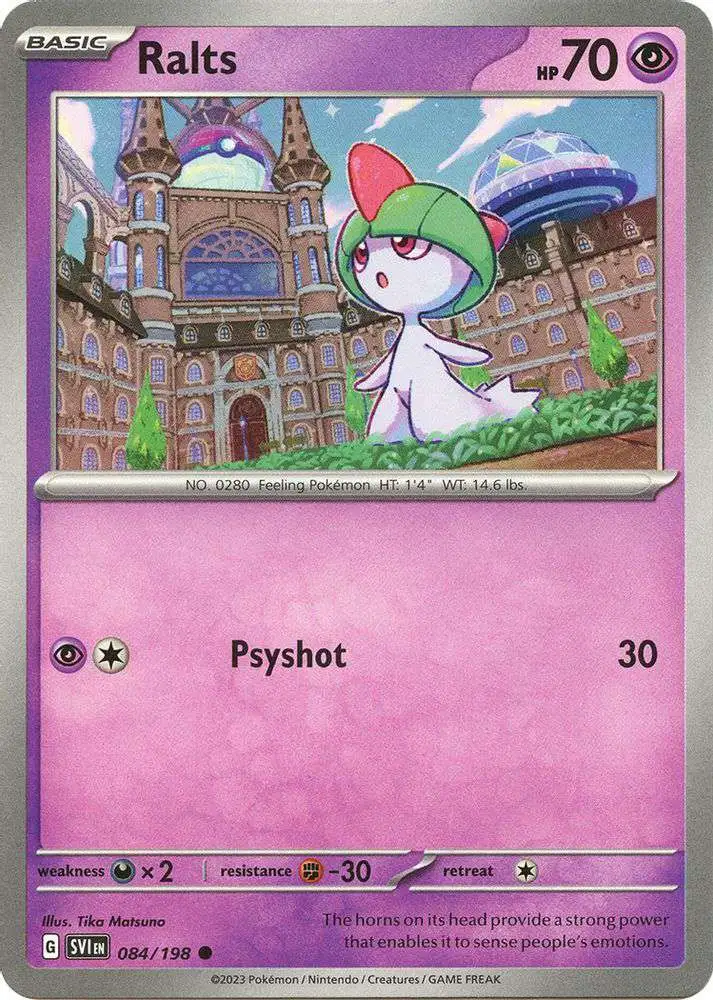 Pokemon Scarlet & Violet Base Set Common Ralts #84