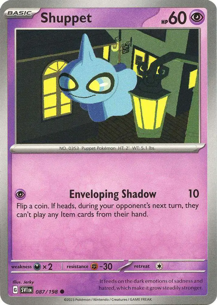 Pokemon Scarlet & Violet Base Set Common Shuppet #87