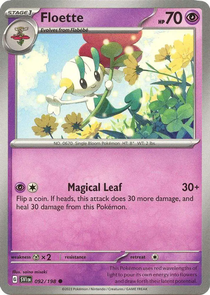 Pokemon Scarlet & Violet Base Set Common Floette #92