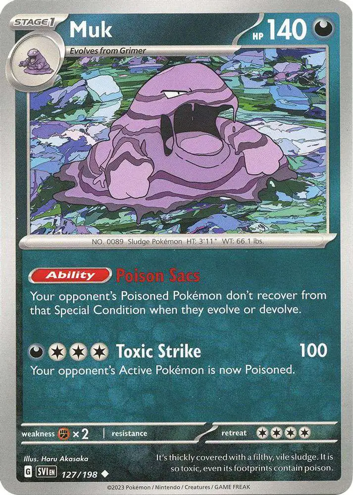 Pokemon Scarlet & Violet Base Set Uncommon Muk #127