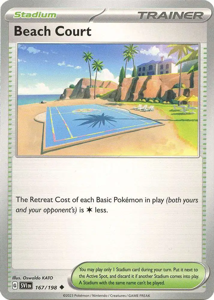 Pokemon Scarlet & Violet Base Set Uncommon Beach Court #167
