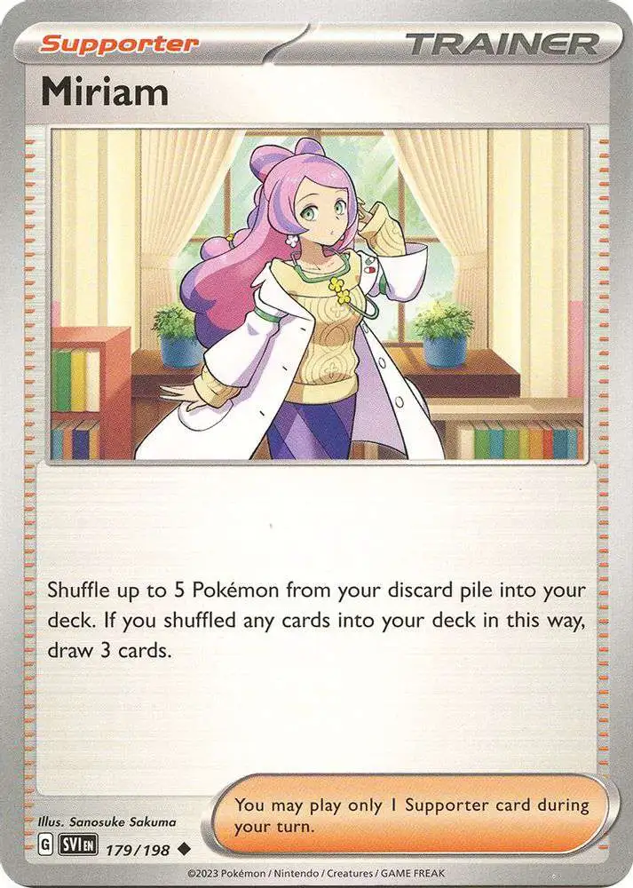 Pokemon Scarlet & Violet Base Set Uncommon Miriam #179