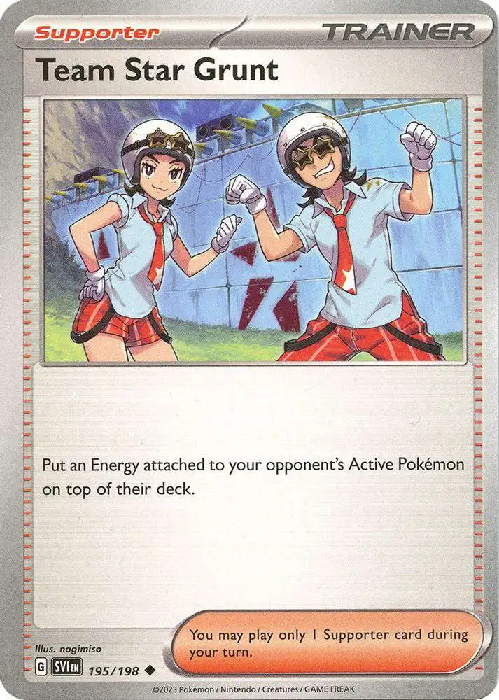 Pokemon Scarlet Violet Base Set Single Card Uncommon Team Star Grunts 195 -  ToyWiz