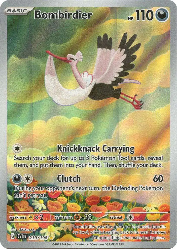 Pokemon Scarlet & Violet Base Set Illustration Rare Bombirdier #219 [Illustration Rare]