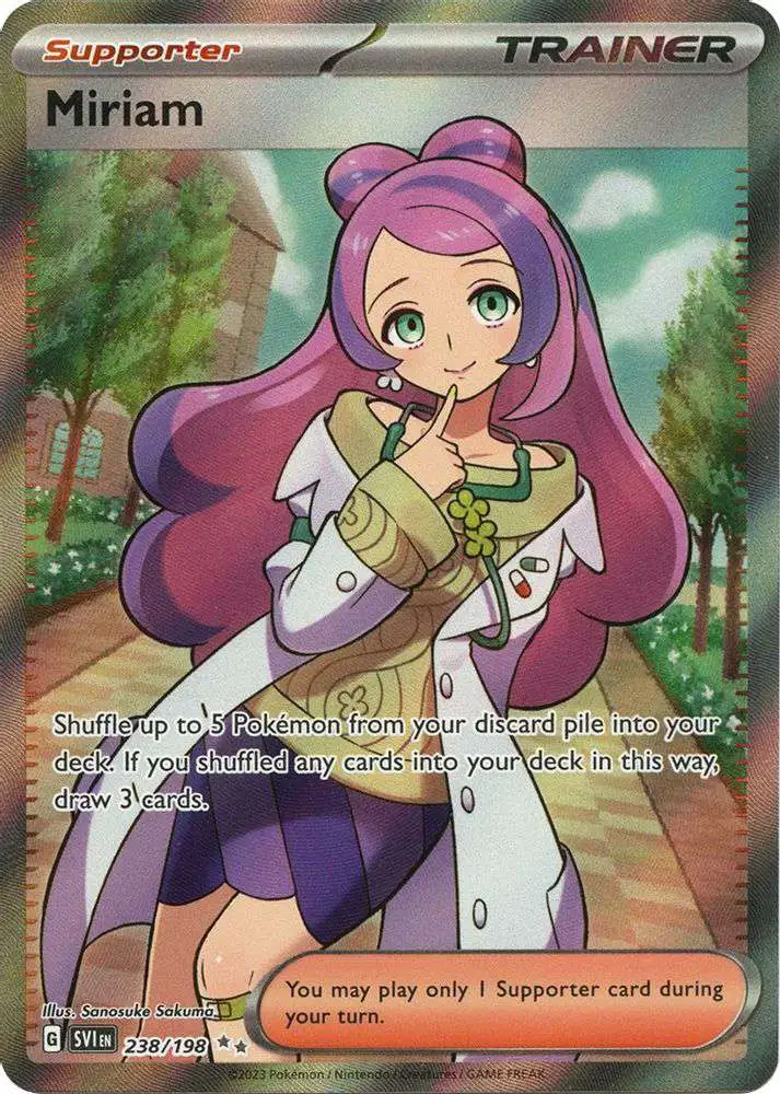 Pokemon Scarlet & Violet Base Set Ultra Rare Miriam #238