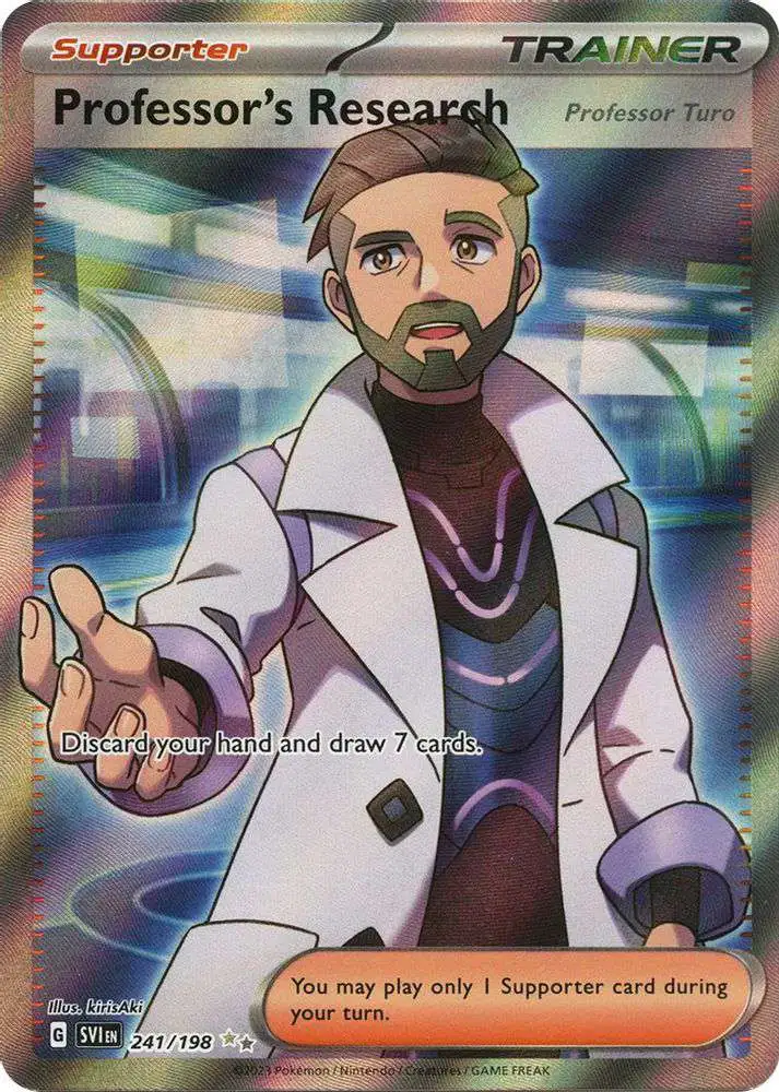 Pokemon Scarlet & Violet Base Set Ultra Rare Professor's Research #241 [Turo]