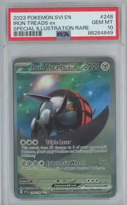 Pokemon Scarlet Violet Base Set Single Card Special Illustration Rare Iron  Treads ex 248 Illustration Rare PSA 10 Gem Mint - ToyWiz