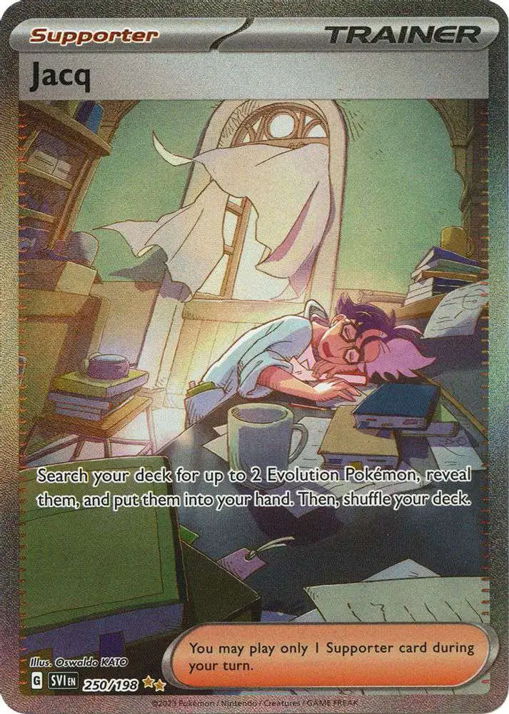 Pokemon Scarlet & Violet Base Set Special Illustration Rare Jacq #250