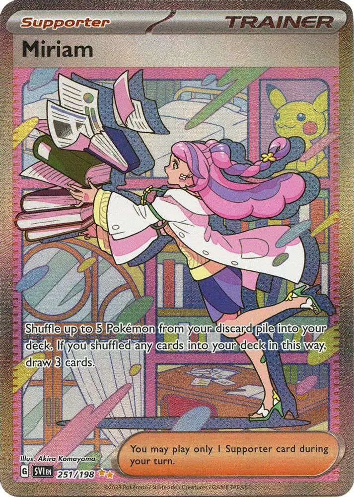 Pokemon Scarlet & Violet Base Set Special Illustration Rare Miriam #251 [Illustration Rare]