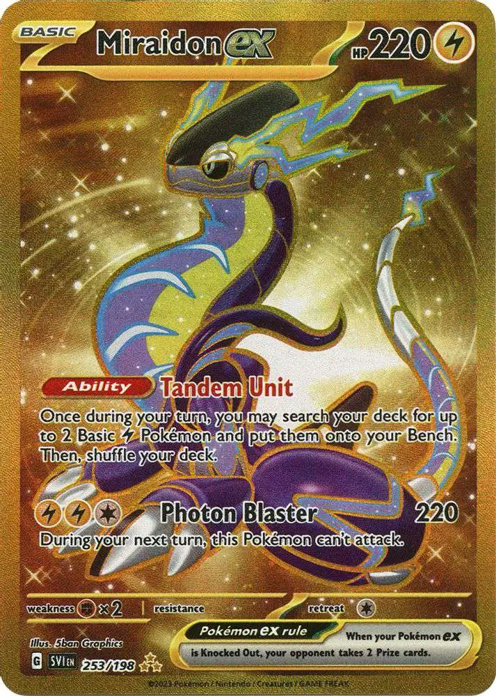 Pokemon - Miraidon ex 081/198 - Scarlet & Violet - Double Rare Card