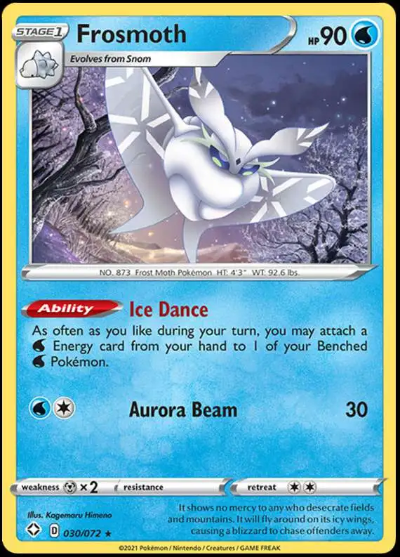 Pokemon Shining Fates Holo Rare Frosmoth #30